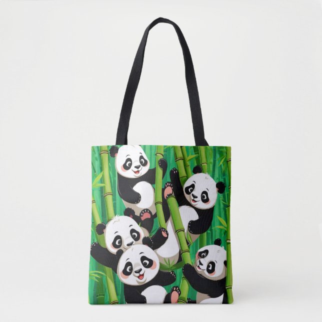 Bamboo Panda Tote Bag (Front)