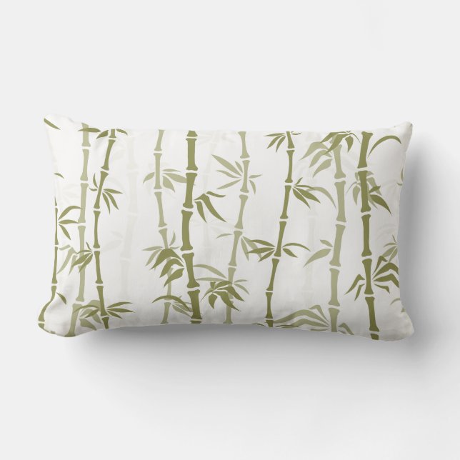 Bamboo Pattern Lumbar Cushion (Front)