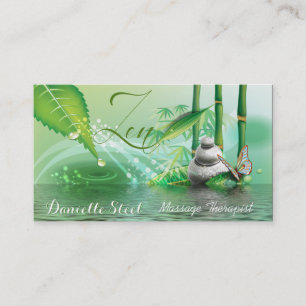 Bamboo Pond Zen Therapist Business Card