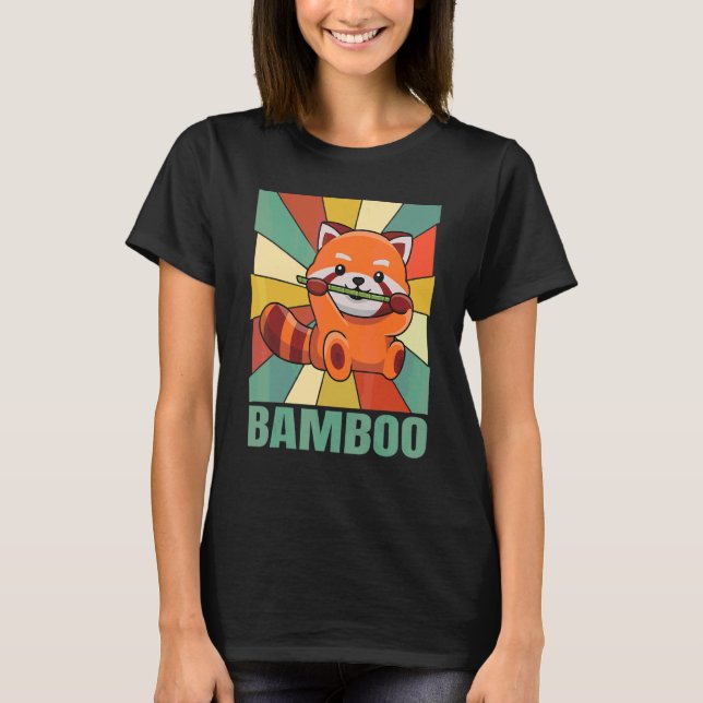 Bamboo Quote For A Red Panda Expert T-Shirt (Front)