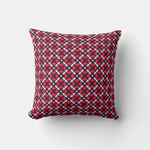 Bamboo Red Crosses Cushion