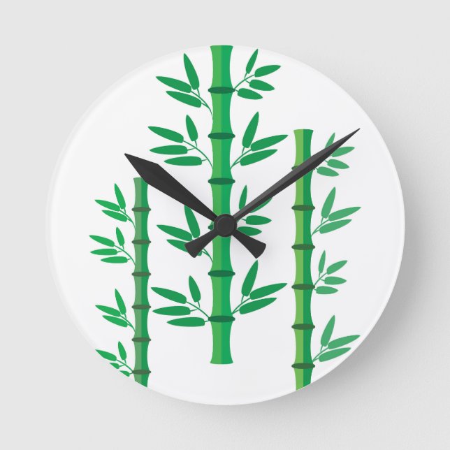 Bamboo Round Clock (Front)