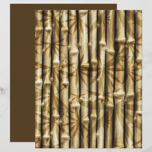 Bamboo Scrapbook 22 Background Paper (Front/Back)