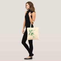 Bamboo screen-printed eco-friendly shopping bags