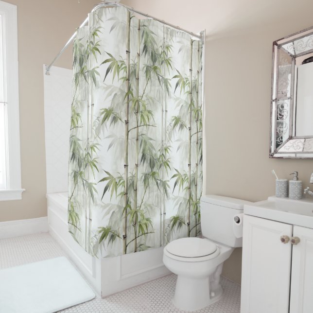 Bamboo Serenity  Shower Curtain (In Situ)