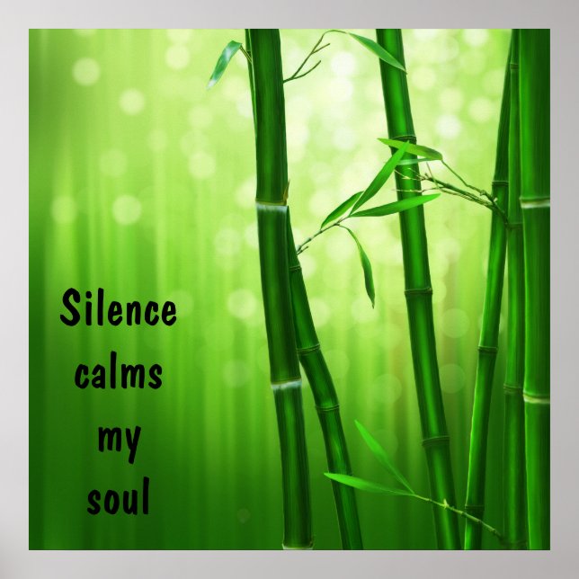 Bamboo - Silence Calms My Soul Poster (Front)