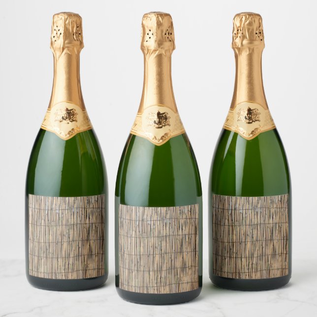 Bamboo Sparkling Wine Label (Bottles)