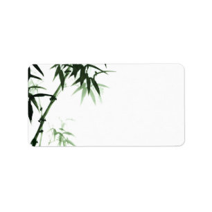 Bamboo Stalks l Oriental Zen Touch Blank Label