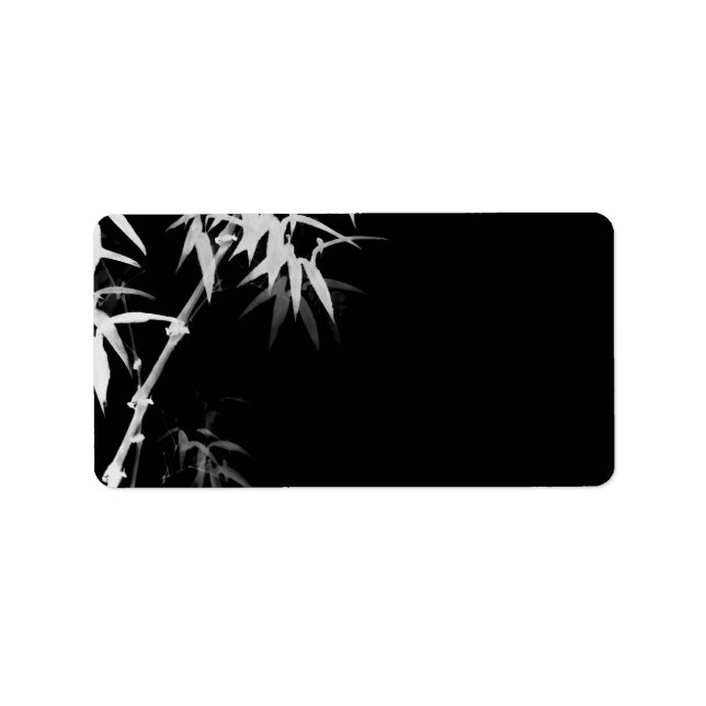 Bamboo Stalks l Oriental Zen Touch Blank Label (Front)