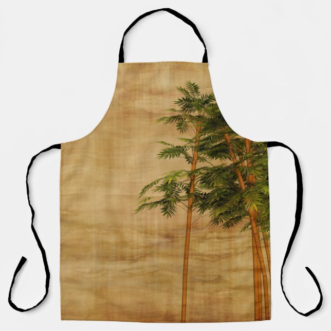 Bamboo stationery wallpaper apron (Front)