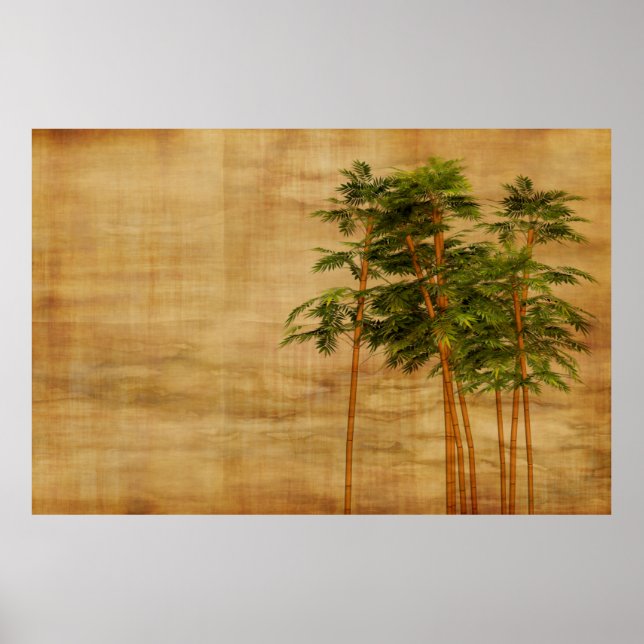 Bamboo stationery wallpaper poster (Front)