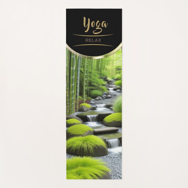 Bamboo Step Waterfall - Yoga Mat (Front)