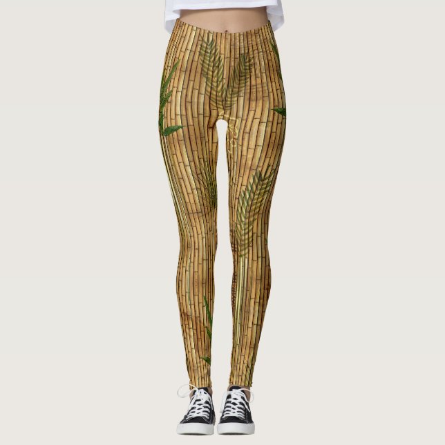 Bamboo Tapa Cloth Leggings (Front)