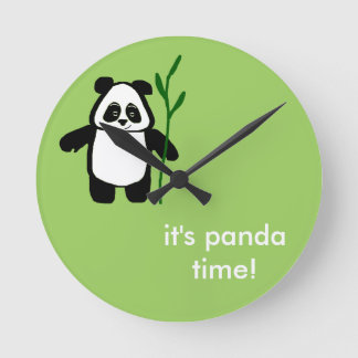 Bamboo the Panda "It's Panda Time" Clock
