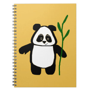 Bamboo the Panda Yellow Notebook