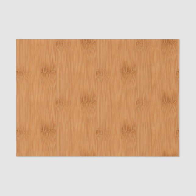 Bamboo Toast Wood Grain Look Tissue Paper (Front)