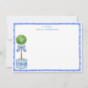 Bamboo Topiary Garden Chinoiserie Card