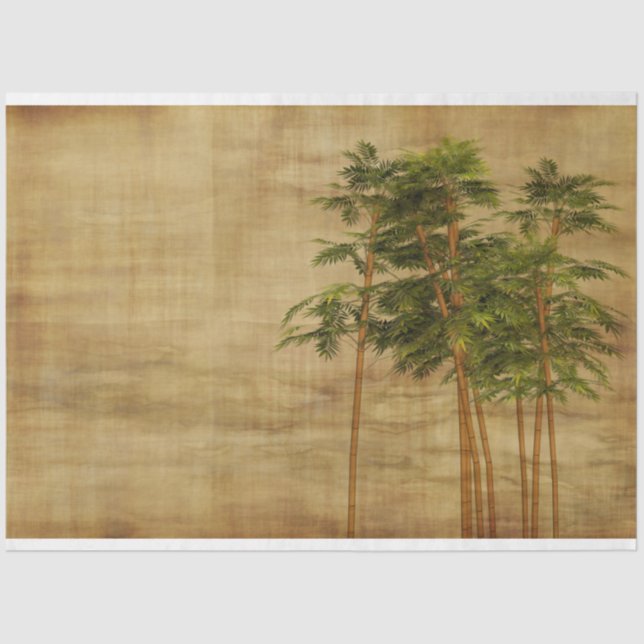 Bamboo Trees Decoupage 17 Background Tissue Paper (Front)