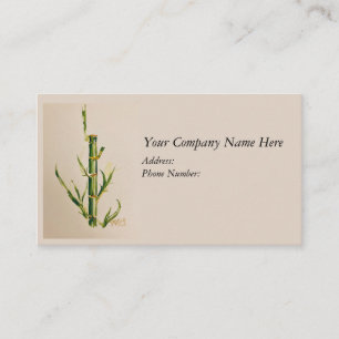 Bamboo watercolor Business Card