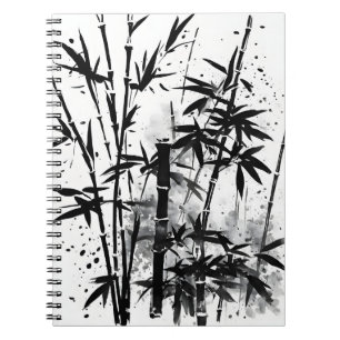 Bamboo - Watercolor flowers Notebook
