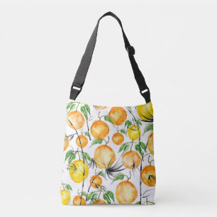 Bamboo watercolor: jungle seamless pattern. crossbody bag