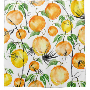 Bamboo watercolor: jungle seamless pattern. shower curtain