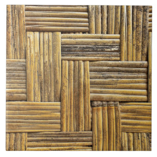 Bamboo weave texture tile