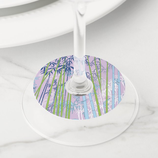 Bamboo Wine Glass Tag (Close Up)