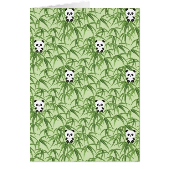 Bamboo with Pandas Card