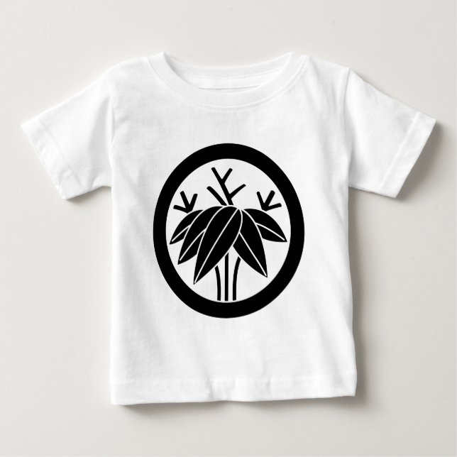 Bamboo with root in circle baby T-Shirt (Front)