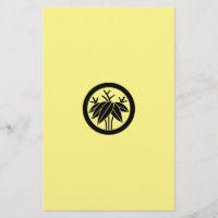 Bamboo with root in circle stationery
