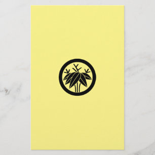 Bamboo with root in circle stationery