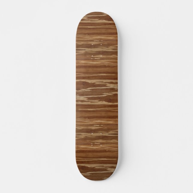 Bamboo Wood 01 Skateboard (Front)