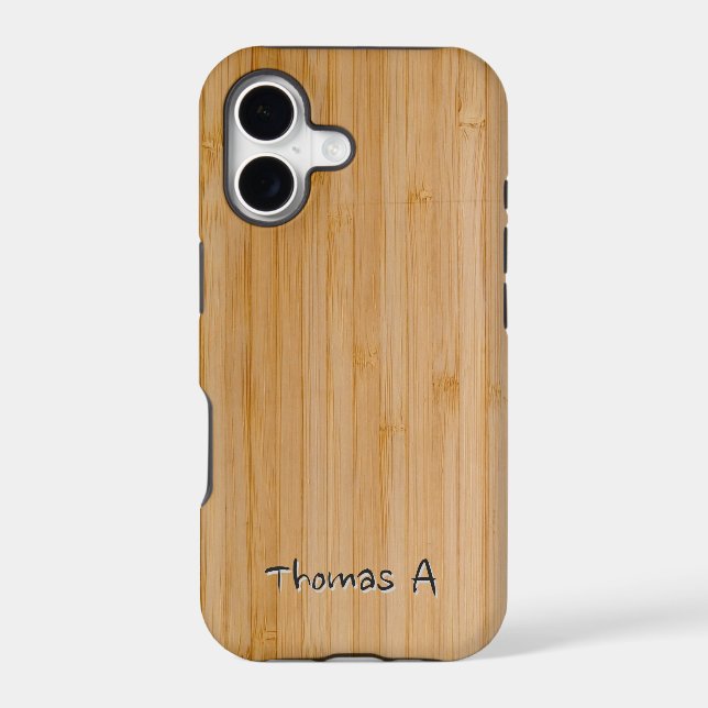 Bamboo Wood Brown Texture Asia Name  (Back)