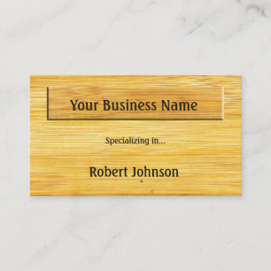 Bamboo Wood Business Card
