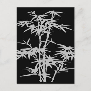 Bamboo Zen Japanese design Postcard