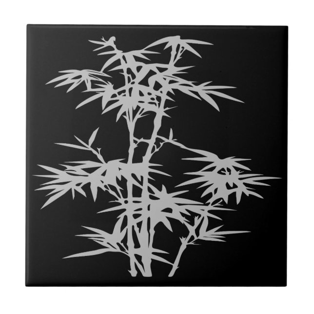Bamboo Zen Japanese design Tile (Front)