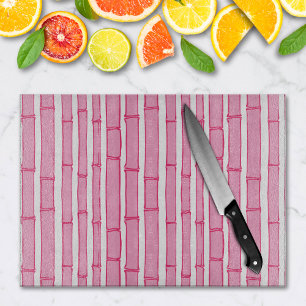 Bambooey Bamboo Stripe in Pink Cutting Board