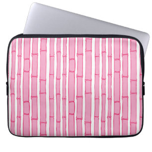 Bambooey Bamboo Stripe in Pink Laptop Sleeve