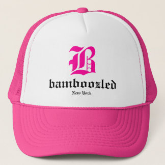Bamboozled Womens Trucker Hat- White /Pink Hat