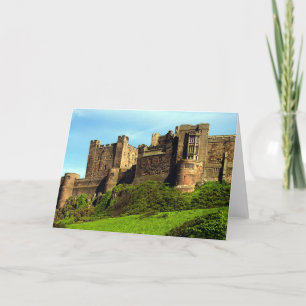 Bamburgh Castle, Northumberland, England. Card