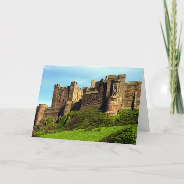 Bamburgh Castle, Northumberland, England. Card (Front)