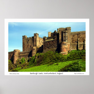 Bamburgh Castle, Northumberland, England. Poster