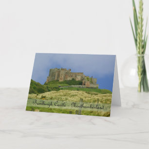 bamburgh castle Northumberland UK note card