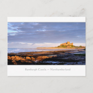 Bamburgh Castle Panorama - Postcard