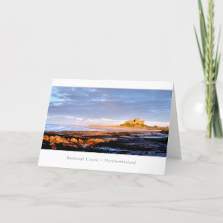 Bamburgh Castle Panoramic Greetings Card