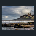 Bamburgh Castle Poster/Print Poster<br><div class="desc">An amazing photograph of Bamburgh Castle on the coastal town of Bamburgh in the Northumberland Coast with fabulous skies by the North of England photographer Dave Fletcher</div>