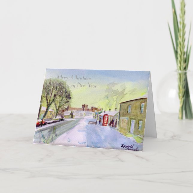 Bamburgh Village Christmas card (Front)