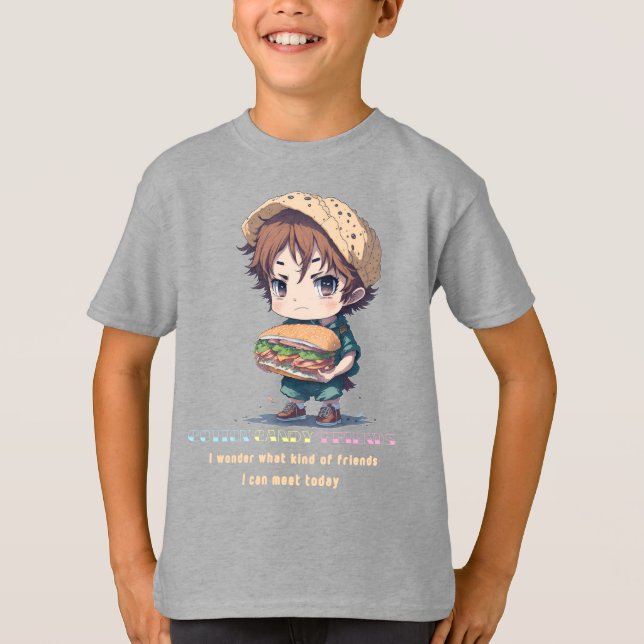 Bami-kun :Cotton Candy Friends T-Shirt (Front)