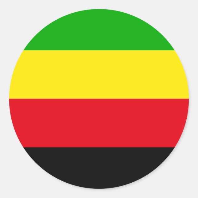 Bamileke tribe National Movement ethnic flag Classic Round Sticker (Front)